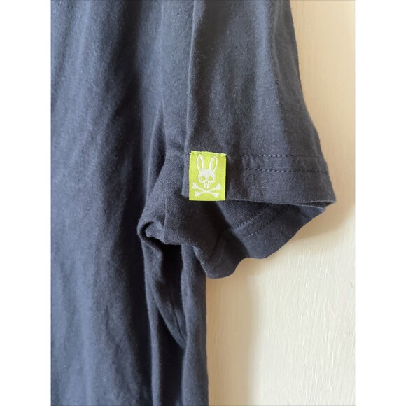 Psycho Bunny Short Sleeve Blue V-Neck Logo T Shirt | Men's XL - Picture 4 of 10